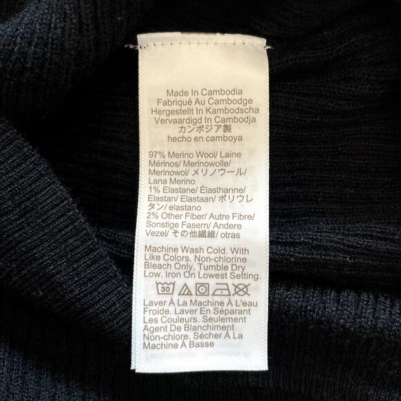 J.Crew Collared Button Up Sweater Merino Wool Blend Long Sleeves CK393 FLAW - Picture 13 of 13